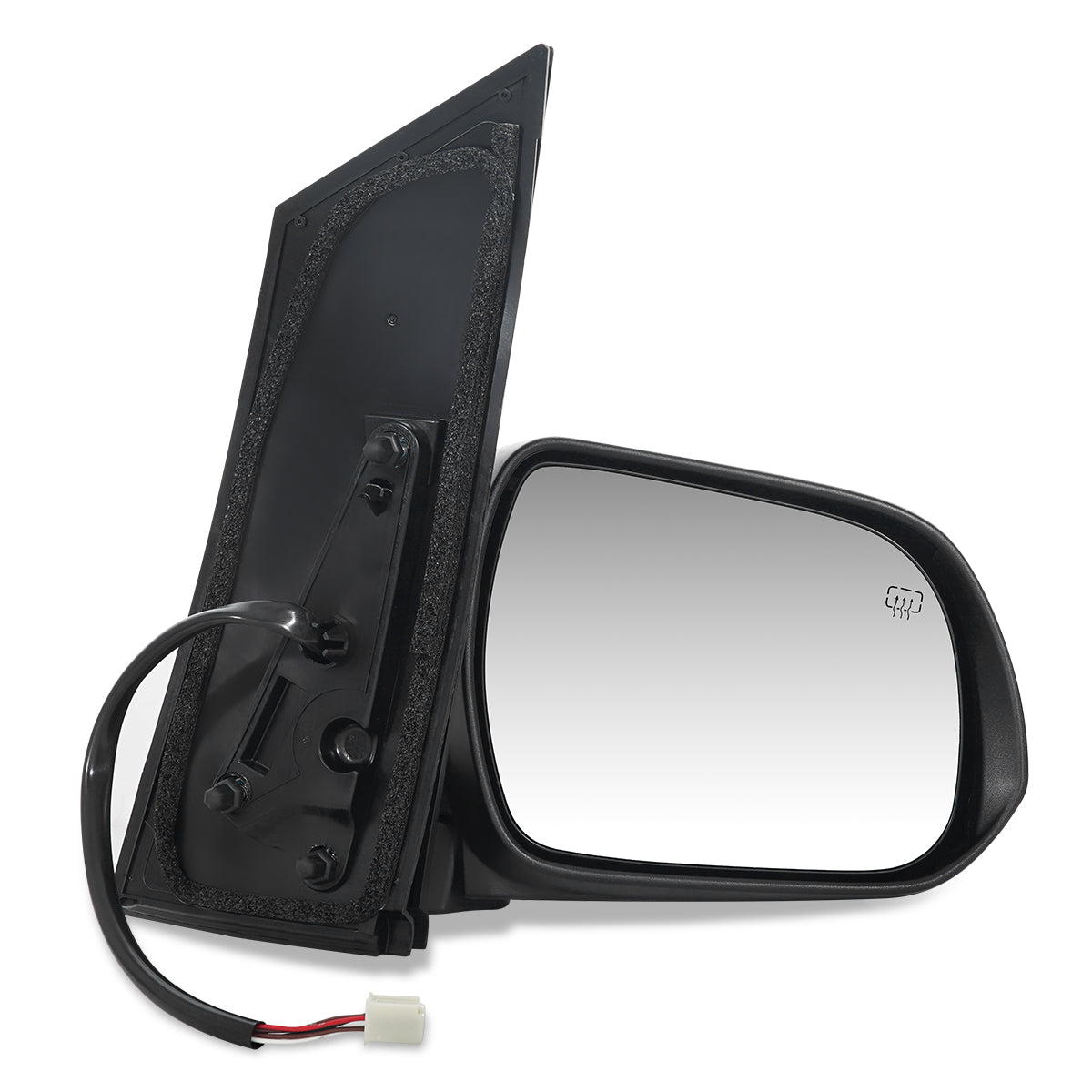 RETROVISOR MIRROR - OEM - 13-14 TOYOTA SIENNA - POWERED - HEATED - TEXTURED, CAP PAINTABLE - RIGHT - BLACK