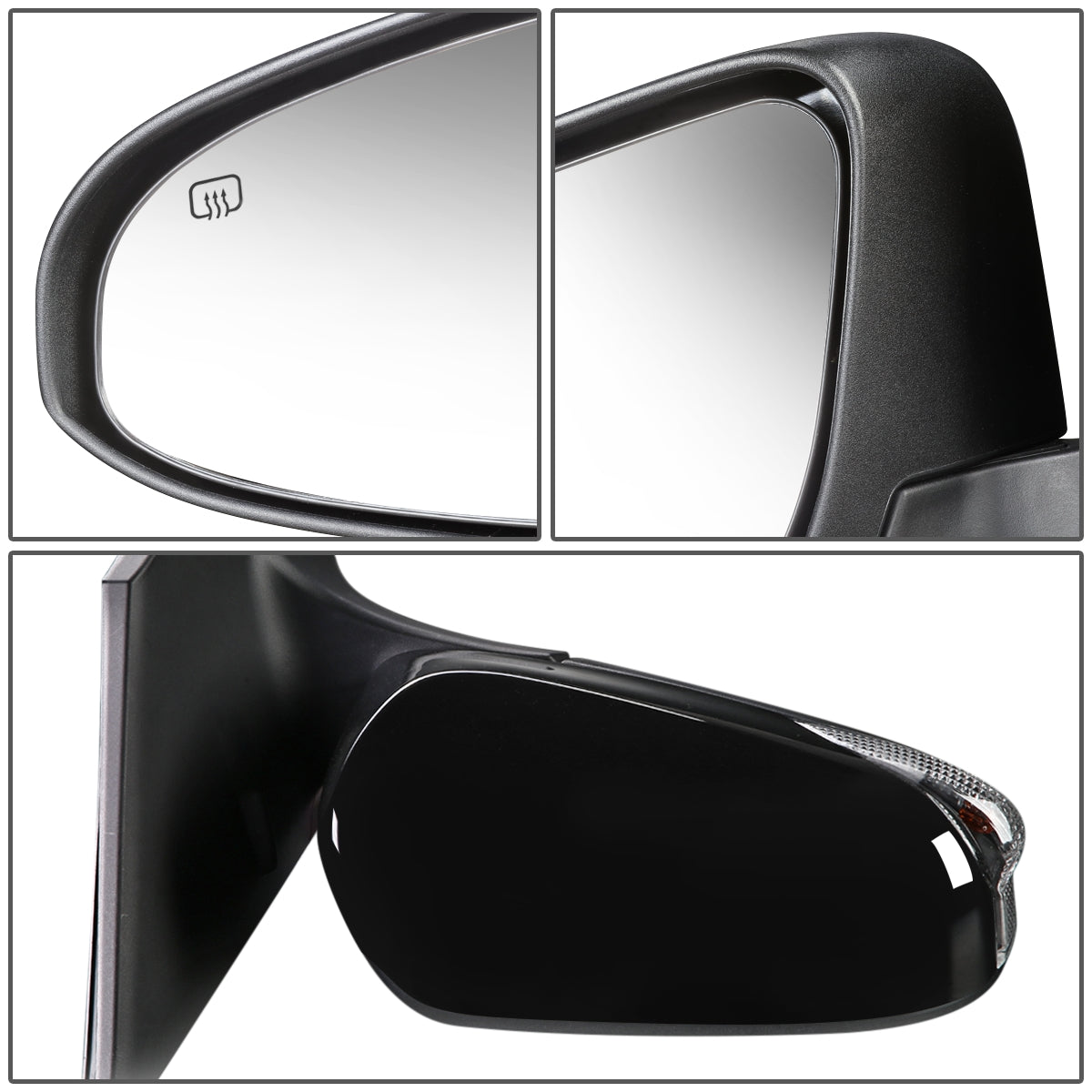 RETROVISOR MIRROR - OEM - 14-19 TOYOTA COROLLA SEDAN / 17-18 COROLLA IM / 16 SCION IM - POWERED - HEATED - TEXTURED - RIGHT - BLACK