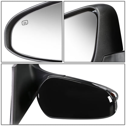 RETROVISOR MIRROR - OEM - 14-19 TOYOTA COROLLA SEDAN / 17-18 COROLLA IM / 16 SCION IM - POWERED - HEATED - TEXTURED - RIGHT - BLACK