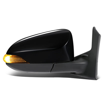 RETROVISOR MIRROR - OEM - 12-14 TOYOTA PRIUS-C - POWERED - W/ SIGNAL LIGHT - FOLDING - RIGHT - BLACK MATERIAL