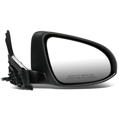 RETROVISOR MIRROR - OEM - 12-14 TOYOTA PRIUS-C - POWERED - W/ SIGNAL LIGHT - FOLDING - RIGHT - BLACK MATERIAL