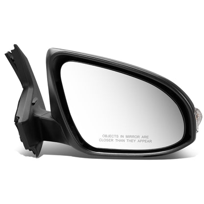 RETROVISOR MIRROR - OEM - 12-14 TOYOTA PRIUS-C - POWERED - HEATED - W/ SIGNAL LIGHT - FOLDING - RIGHT - BLACK MATERIAL