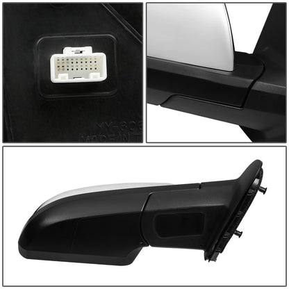 RETROVISOR MIRROR - OEM - 07-13 TOYOTA TUNDRA - POWERED - HEATED - FOLDING - RIGHT - CHROME COVER