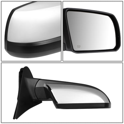 RETROVISOR MIRROR - OEM - 07-13 TOYOTA TUNDRA - POWERED - HEATED - FOLDING - RIGHT - CHROME COVER