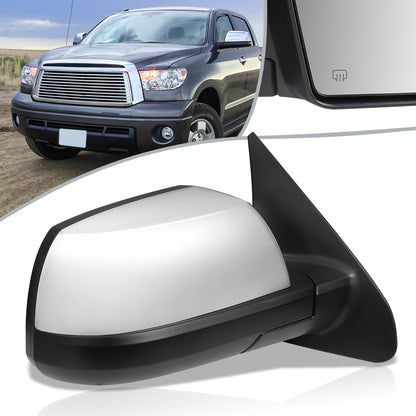 RETROVISOR MIRROR - OEM - 07-13 TOYOTA TUNDRA - POWERED - HEATED - FOLDING - RIGHT - CHROME COVER