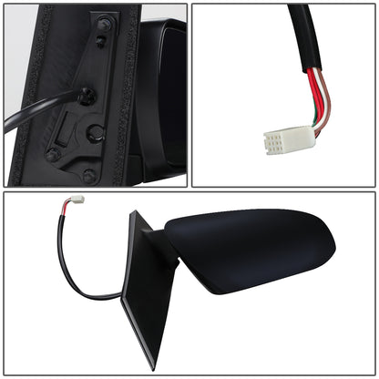 RETROVISOR MIRROR - OEM - 11-17 TOYOTA SIENNA - POWERED - HEATED - W/ BSD - FOLDING - RIGHT - BLACK MATERIAL