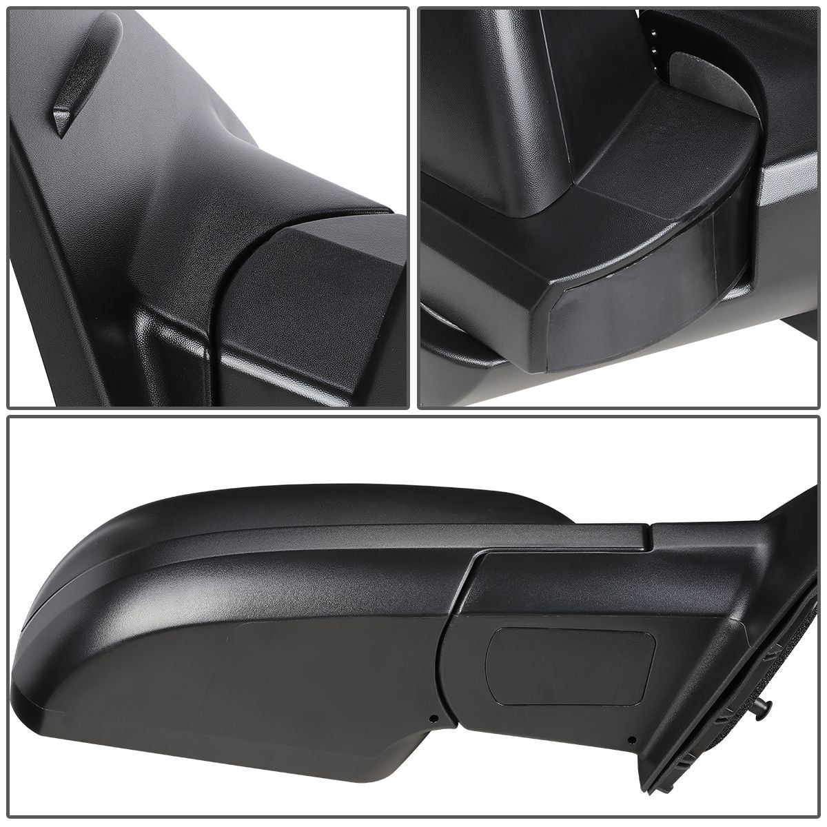 RETROVISOR MIRROR - OEM - 14-18 TOYOTA TUNDRA - POWERED - HEATED - TEXTURED - RIGHT - BLACK