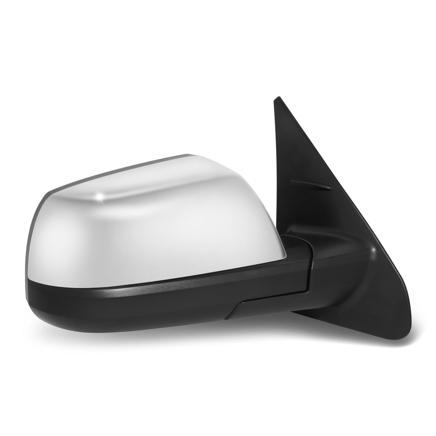 RETROVISOR MIRROR - OE STYLE - TOYOTA TUNDRA 14-21 - WITH POWER WITH HEATED CHROME COVER - PASSENGER SIDE - SMOOTH - BLACK / CHROME