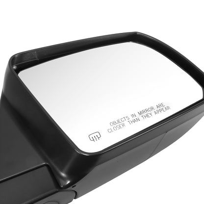 RETROVISOR MIRROR - OE STYLE - TOYOTA TUNDRA 14-21 - WITH POWER WITH HEATED CHROME COVER - PASSENGER SIDE - SMOOTH - BLACK / CHROME