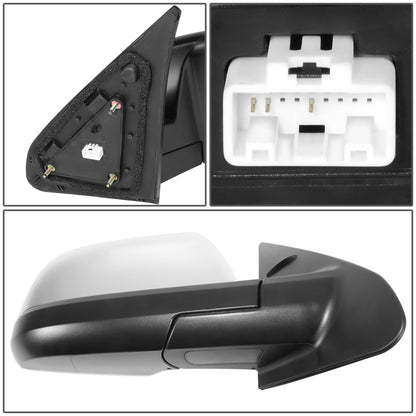 RETROVISOR MIRROR - OE STYLE - TOYOTA TUNDRA 14-21 - WITH POWER WITH HEATED WITH BLIND SPOT CHROME COVER - PASSENGER SIDE - PAINT TO MATCH - BLACK / CHROME