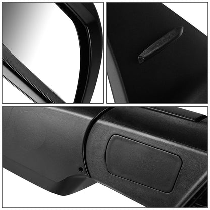 RETROVISOR MIRROR - OEM - 14-15 TOYOTA TUNDRA - MANUAL - TEXTURED - RIGHT - BLACK