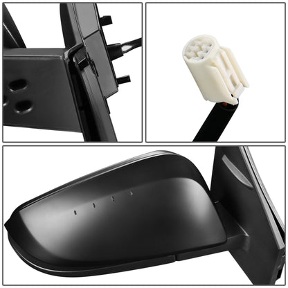 RETROVISOR MIRROR - OEM - 13-15 TOYOTA RAV4 - POWERED - TEXTURED - RIGHT - BLACK