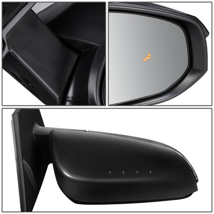 RETROVISOR MIRROR - OEM - 13-15 TOYOTA RAV4 - POWERED - HEATED - W/ SIGNAL LIGHT - W/ BSD - FOLDING - RIGHT - BLACK MATERIAL