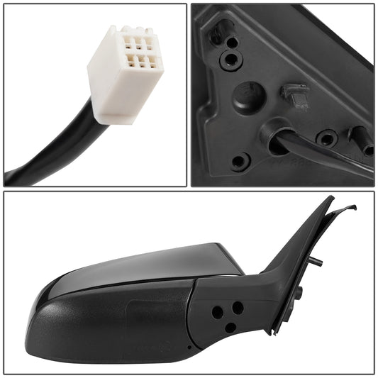 RETROVISOR MIRROR - OEM - 12-14 TOYOTA CAMRY - POWERED - HEATED - W/ BSD - FOLDING - RIGHT - BLACK MATERIAL