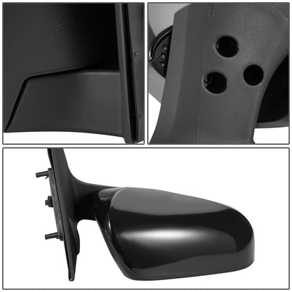 RETROVISOR MIRROR - OEM - 12-14 TOYOTA CAMRY - POWERED - HEATED - W/ BSD - FOLDING - RIGHT - BLACK MATERIAL