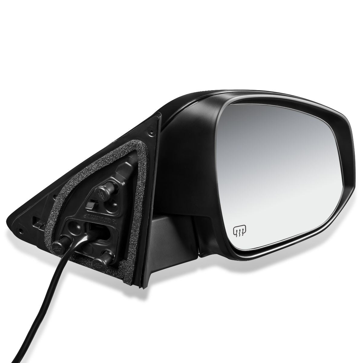 RETROVISOR MIRROR - OEM - 14-16 TOYOTA HIGHLANDER - POWERED - HEATED - PAINTABLE - RIGHT - BLACK