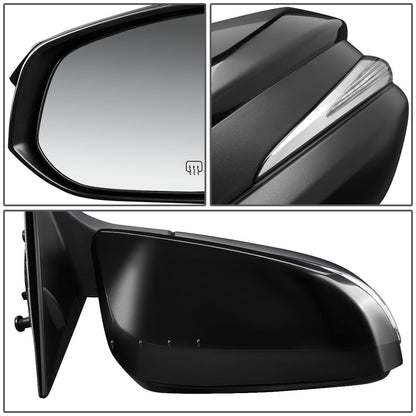 RETROVISOR MIRROR - OEM - 14-16 TOYOTA HIGHLANDER - POWERED - HEATED - PAINTABLE - RIGHT - BLACK