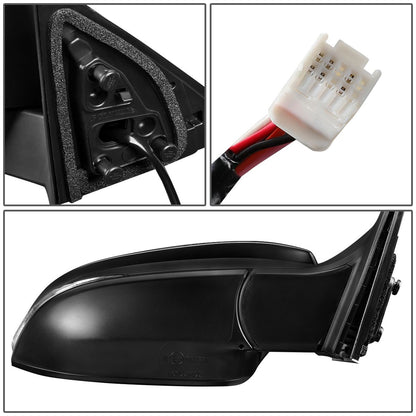 RETROVISOR MIRROR - OEM - 14-16 TOYOTA HIGHLANDER - POWERED - HEATED - PAINTABLE - RIGHT - BLACK