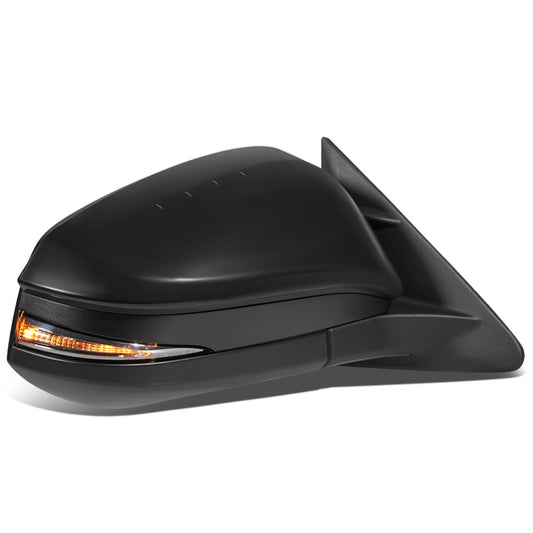 RETROVISOR MIRROR - OEM - 14-16 TOYOTA HIGHLANDER - POWERED - HEATED - W/ SIGNAL LIGHT - W/ MEMORY - W/ PUDDLE LIGHT - FOLDING - RIGHT - BLACK MATERIAL