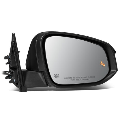 RETROVISOR MIRROR - OEM - 14-16 TOYOTA HIGHLANDER - POWERED - HEATED - W/ SIGNAL LIGHT - W/ MEMORY - W/ PUDDLE LIGHT - FOLDING - RIGHT - BLACK MATERIAL