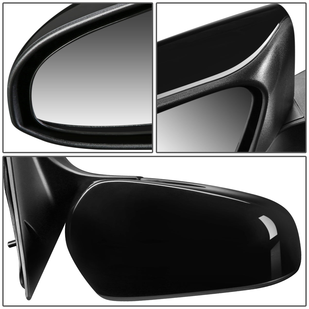 RETROVISOR MIRROR - OEM - 15-17 TOYOTA CAMRY - POWERED - HEATED - PAINTABLE - RIGHT - BLACK