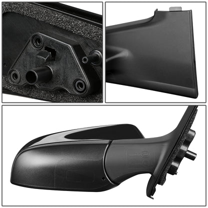 RETROVISOR MIRROR - OEM - 15-18 TOYOTA YARIS HATCHBACK - MANUAL - PAINTABLE - RIGHT - BLACK