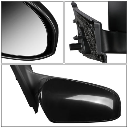 RETROVISOR MIRROR - OEM - 15-18 TOYOTA YARIS HATCHBACK - MANUAL - PAINTABLE - RIGHT - BLACK