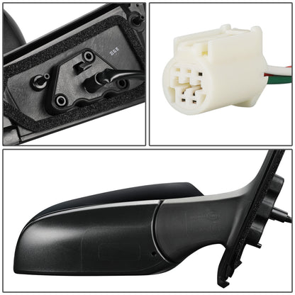 RETROVISOR MIRROR - OEM - 15-17 TOYOTA YARIS - POWERED - FOLDING - RIGHT - BLACK MATERIAL