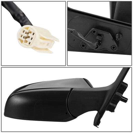 RETROVISOR MIRROR - OEM - 15-17 TOYOTA YARIS - POWERED - FOLDING - HEATED - RIGHT - BLACK MATERIAL