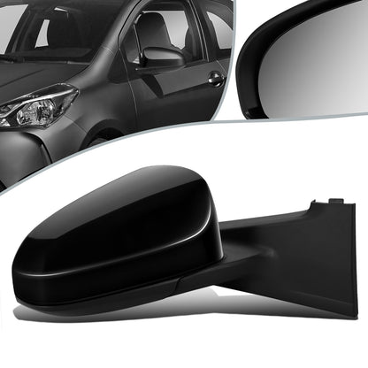 RETROVISOR MIRROR - OEM - 15-17 TOYOTA YARIS - POWERED - FOLDING - HEATED - RIGHT - BLACK MATERIAL