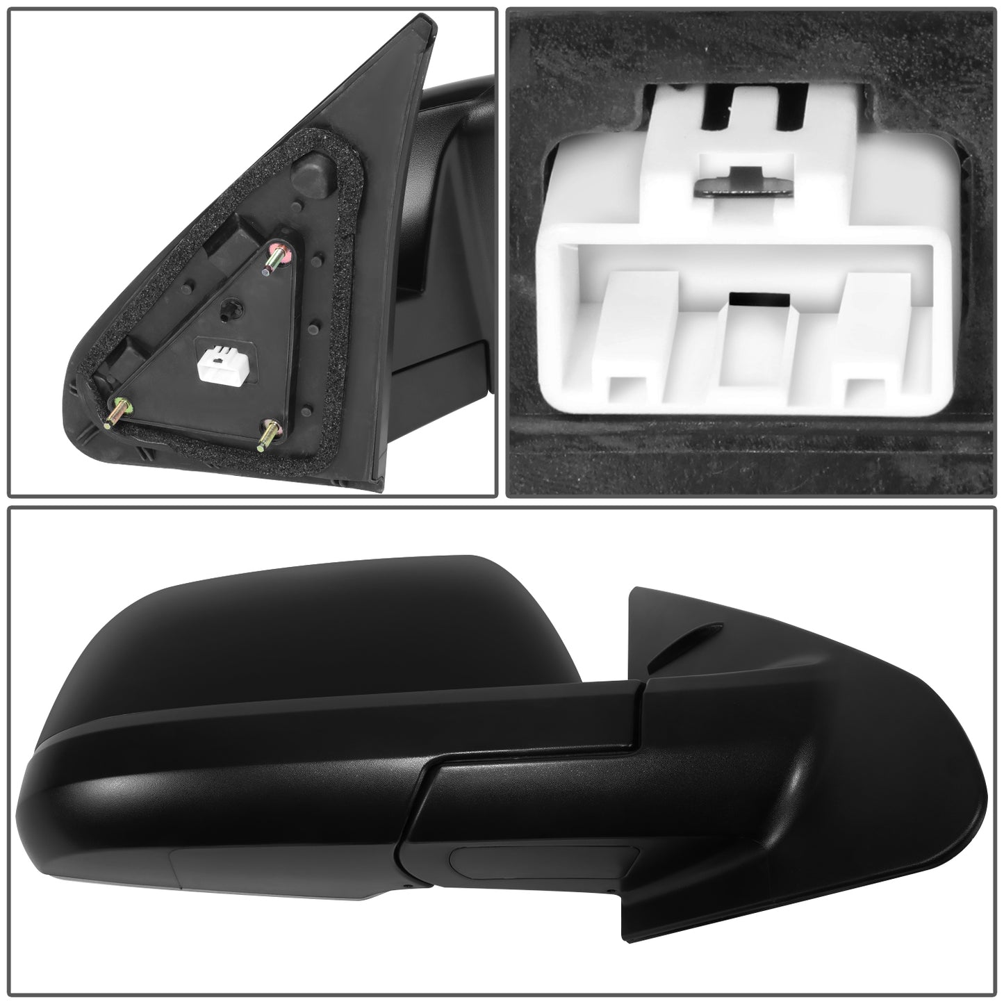 RETROVISOR MIRROR - OE STYLE - TOYOTA SEQUOIA 14-17 - WITH POWER - PASSENGER SIDE - PAINT TO MATCH - BLACK