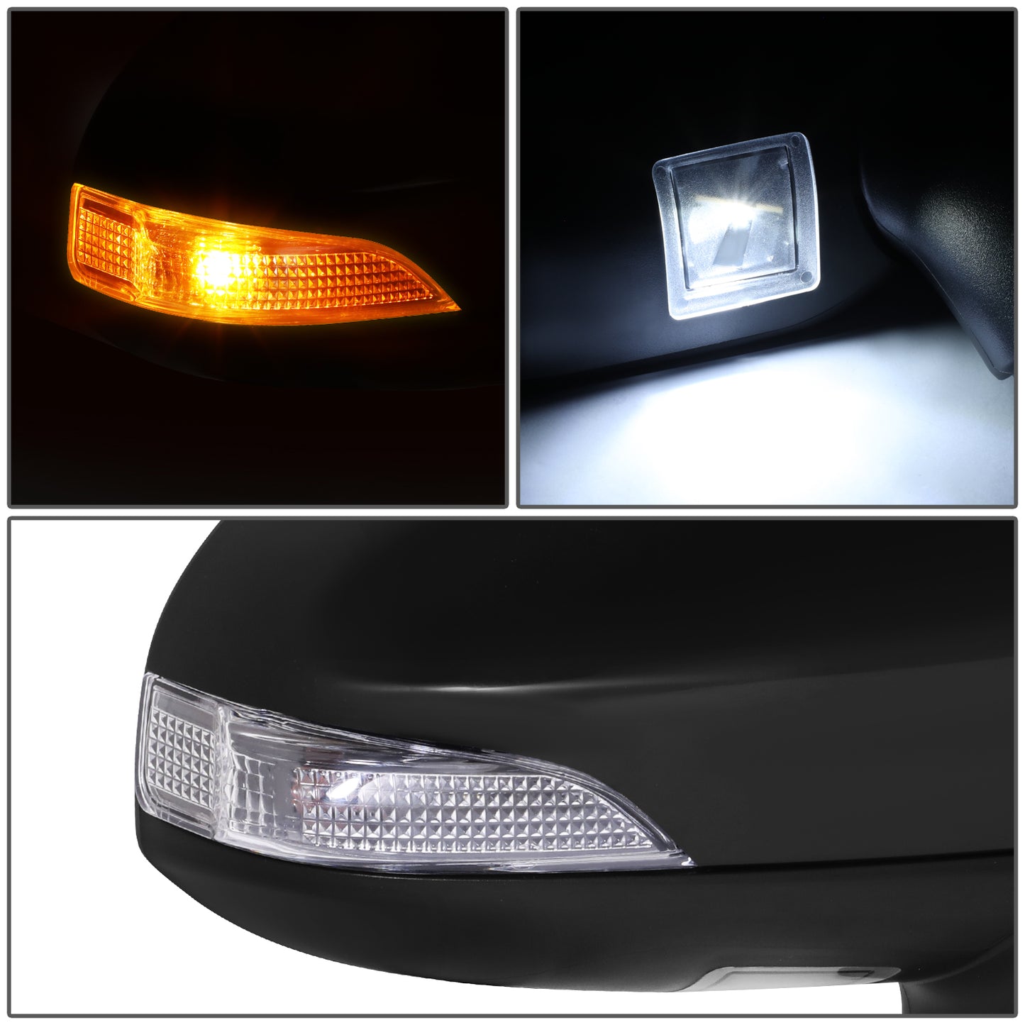 RETROVISOR MIRROR - OE STYLE - TOYOTA VENZA 13-15 - WITH POWER WITH HEATED WITH SIGNAL - PASSENGER SIDE - PAINT TO MATCH - BLACK