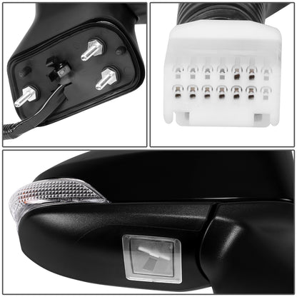 RETROVISOR MIRROR - OE STYLE - TOYOTA VENZA 13-15 - WITH POWER WITH HEATED WITH SIGNAL - PASSENGER SIDE - PAINT TO MATCH - BLACK