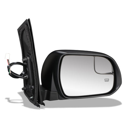 RETROVISOR MIRROR - OEM - 11-17 TOYOTA SIENNA - POWERED - HEATED - FOLDING - W/ SPOTTER GLASS - TEXTURED - RIGHT - BLACK