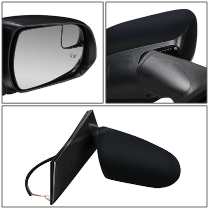 RETROVISOR MIRROR - OEM - 11-17 TOYOTA SIENNA - POWERED - HEATED - FOLDING - W/ SPOTTER GLASS - TEXTURED - RIGHT - BLACK