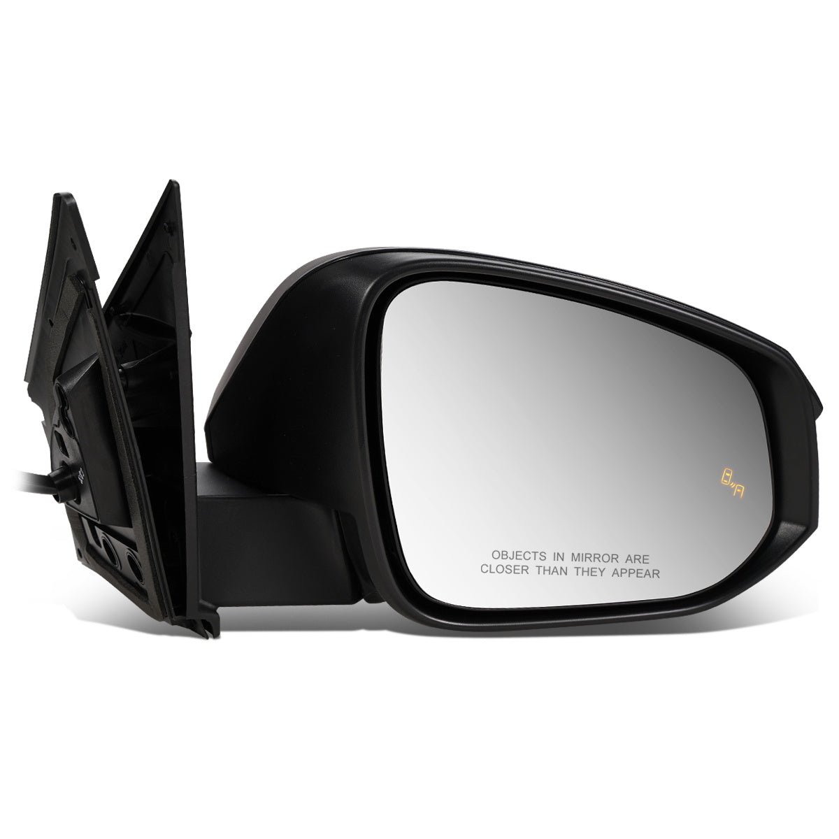 RETROVISOR MIRROR - OEM - 13-15 TOYOTA RAV4 - POWERED - HEATED - W/ SIGNAL LIGHT - W/ BSD - FOLDING - RIGHT - BLACK MATERIAL