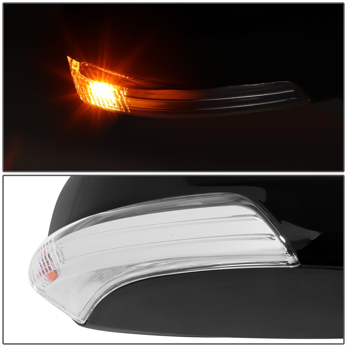 RETROVISOR MIRROR - OE STYLE - TOYOTA PRIUS 15 - WITH POWER WITH HEATED GLASS WITH SIGNAL - PASSENGER SIDE - PAINT TO MATCH - BLACK