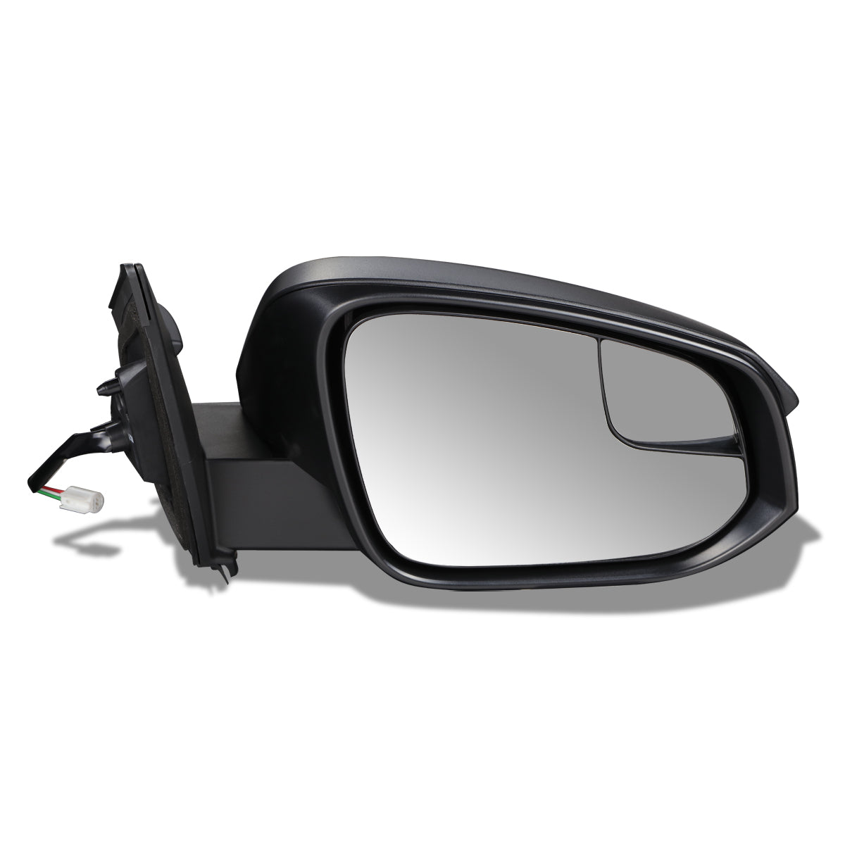 RETROVISOR MIRROR - OEM - 13-15 TOYOTA RAV4 - POWERED - FOLDING - W/ SPOTTER GLASS - TEXTURED - RIGHT - BLACK