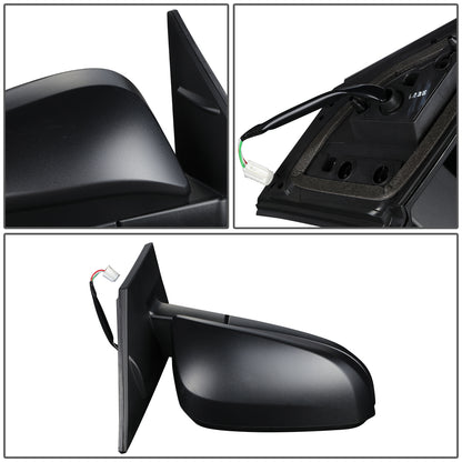 RETROVISOR MIRROR - OEM - 13-15 TOYOTA RAV4 - POWERED - FOLDING - W/ SPOTTER GLASS - TEXTURED - RIGHT - BLACK