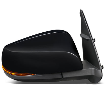 RETROVISOR MIRROR - OEM - 16-17 TOYOTA TACOMA - POWER MIRROR ADJUSTMENT - HEATED - SIGNAL LIGHT - FOLDING - W/O MEMORY, PUDDLE LIGHT, BLIND SPOT DETECTION OR ASPHERICAL GLASS - PAINTABLE - ONLY FITS VEHICLES W/ MATCHING FUNCTIONS AS MIRROR - RIGHT - BLACK