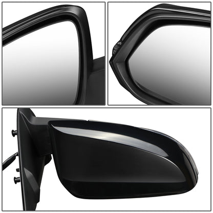 RETROVISOR MIRROR - OEM - 16-17 TOYOTA TACOMA - POWER MIRROR ADJUSTMENT - HEATED - SIGNAL LIGHT - FOLDING - W/O MEMORY, PUDDLE LIGHT, BLIND SPOT DETECTION OR ASPHERICAL GLASS - PAINTABLE - ONLY FITS VEHICLES W/ MATCHING FUNCTIONS AS MIRROR - RIGHT - BLACK