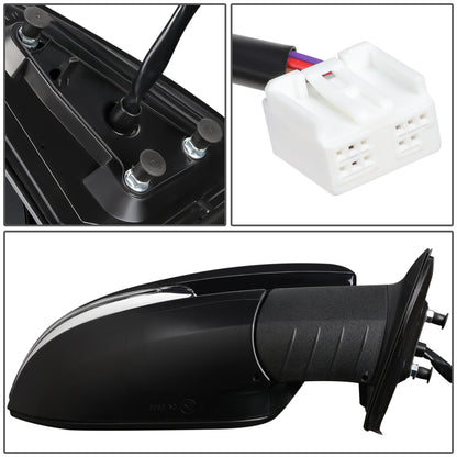 RETROVISOR MIRROR - OEM - 16-17 TOYOTA TACOMA - POWER MIRROR ADJUSTMENT - HEATED - SIGNAL LIGHT - FOLDING - W/O MEMORY, PUDDLE LIGHT, BLIND SPOT DETECTION OR ASPHERICAL GLASS - PAINTABLE - ONLY FITS VEHICLES W/ MATCHING FUNCTIONS AS MIRROR - RIGHT - BLACK