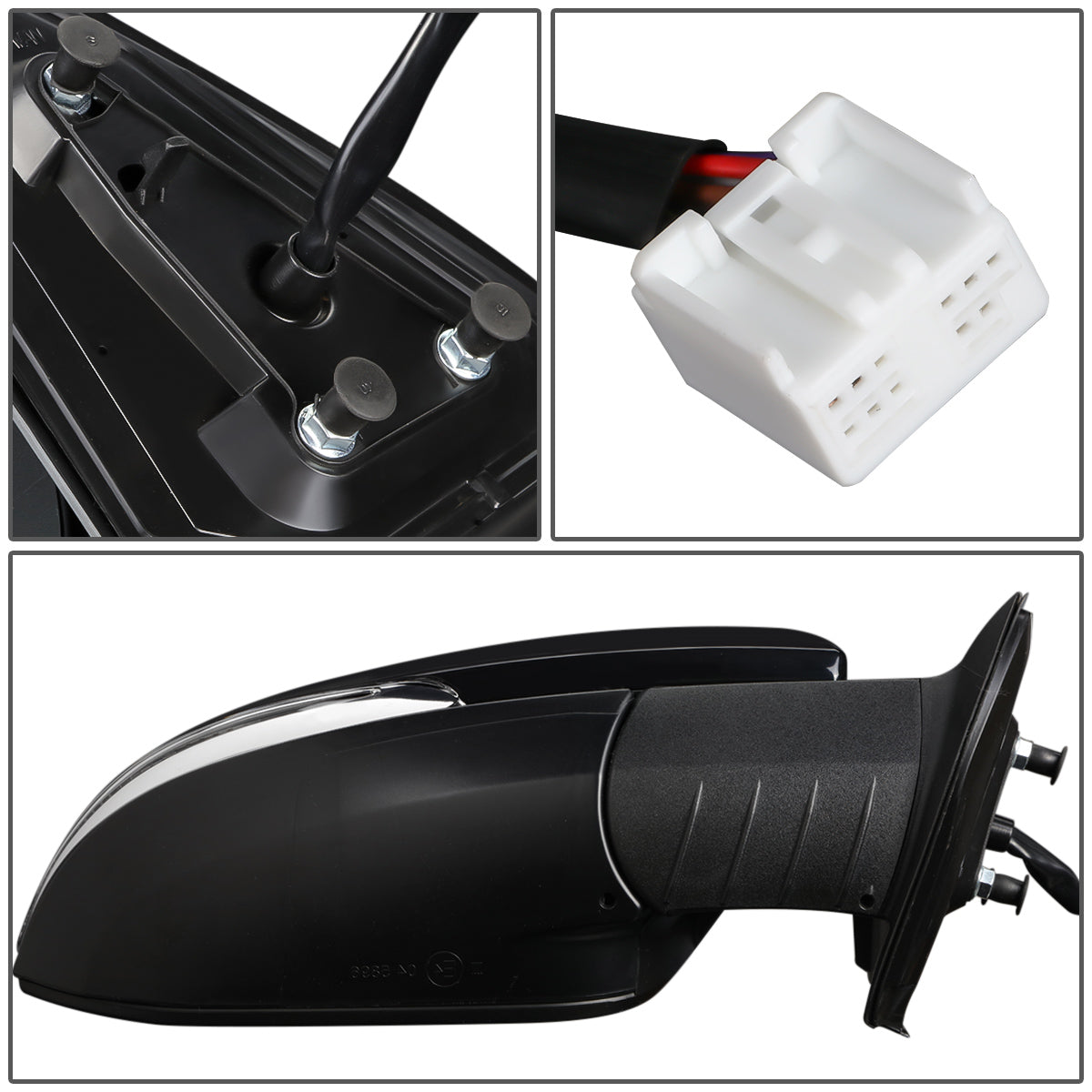 RETROVISOR MIRROR - OEM - 16-17 TOYOTA TACOMA - POWER MIRROR ADJUSTMENT - HEATED - SIGNAL LIGHT - BLIND SPOT DETECTION - FOLDING - W/O MEMORY, PUDDLE LIGHT OR ASPHERICAL GLASS - FOLDING - PAINTABLE - ONLY FITS VEHICLES W/ MATCHING FUNCTIONS AS MIRROR -