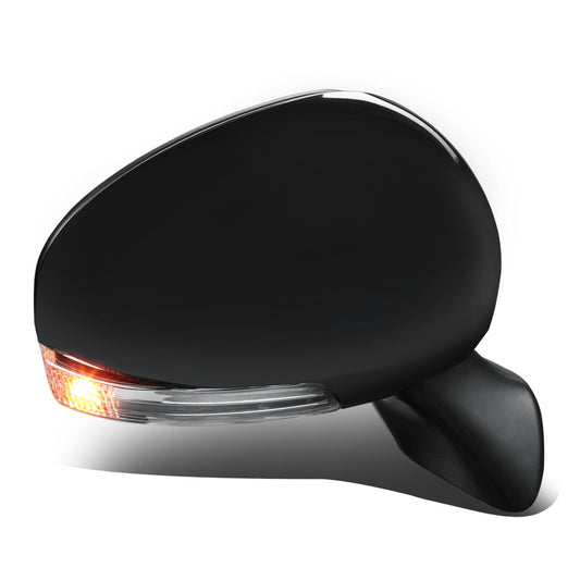 RETROVISOR MIRROR - OEM - 12-14 TOYOTA PRIUS-V - POWERED - HEATED - W/ SIGNAL LIGHT - POWER FOLDING - RIGHT - BLACK MATERIAL