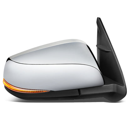 RETROVISOR MIRROR - OEM - 16-17 TOYOTA TACOMA - POWER MIRROR ADJUSTMENT - HEATED - W/ SIGNAL LIGHT - FOLDING - W/O PUDDLE LIGHT - ONLY FITS VEHICLES W/ MATCHING FUNCTIONS AS MIRROR - RIGHT - BLACK / CHROME COVER