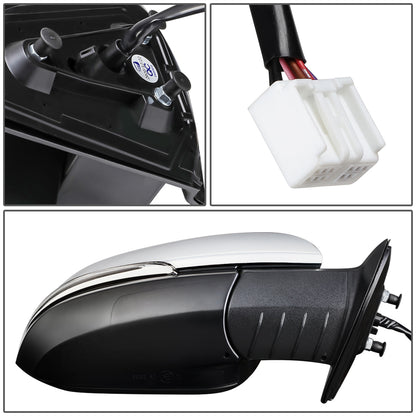 RETROVISOR MIRROR - OEM - 16-17 TOYOTA TACOMA - POWER MIRROR ADJUSTMENT - HEATED - W/ SIGNAL LIGHT - FOLDING - W/O PUDDLE LIGHT - ONLY FITS VEHICLES W/ MATCHING FUNCTIONS AS MIRROR - RIGHT - BLACK / CHROME COVER