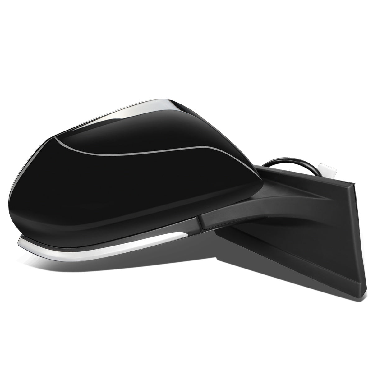 RETROVISOR MIRROR - OEM - 16-18 TOYOTA PRIUS - POWERED - HEATED - FOLDING - TEXTURED - RIGHT - BLACK MATERIAL