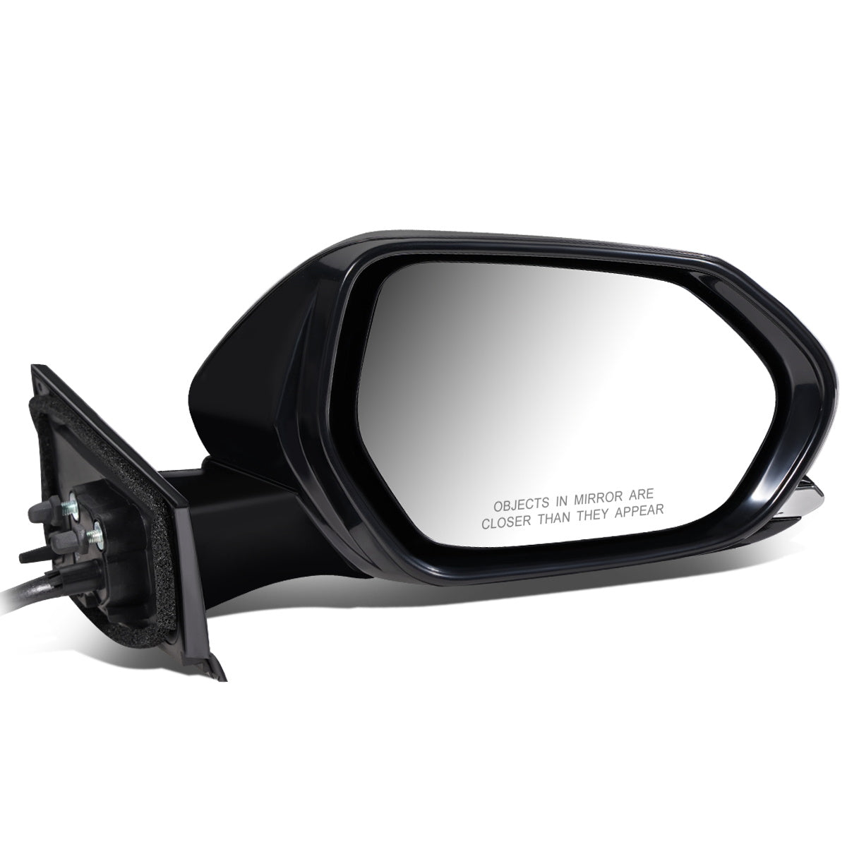 RETROVISOR MIRROR - OEM - 16-18 TOYOTA PRIUS - POWERED - HEATED - FOLDING - RIGHT - BLACK MATERIAL