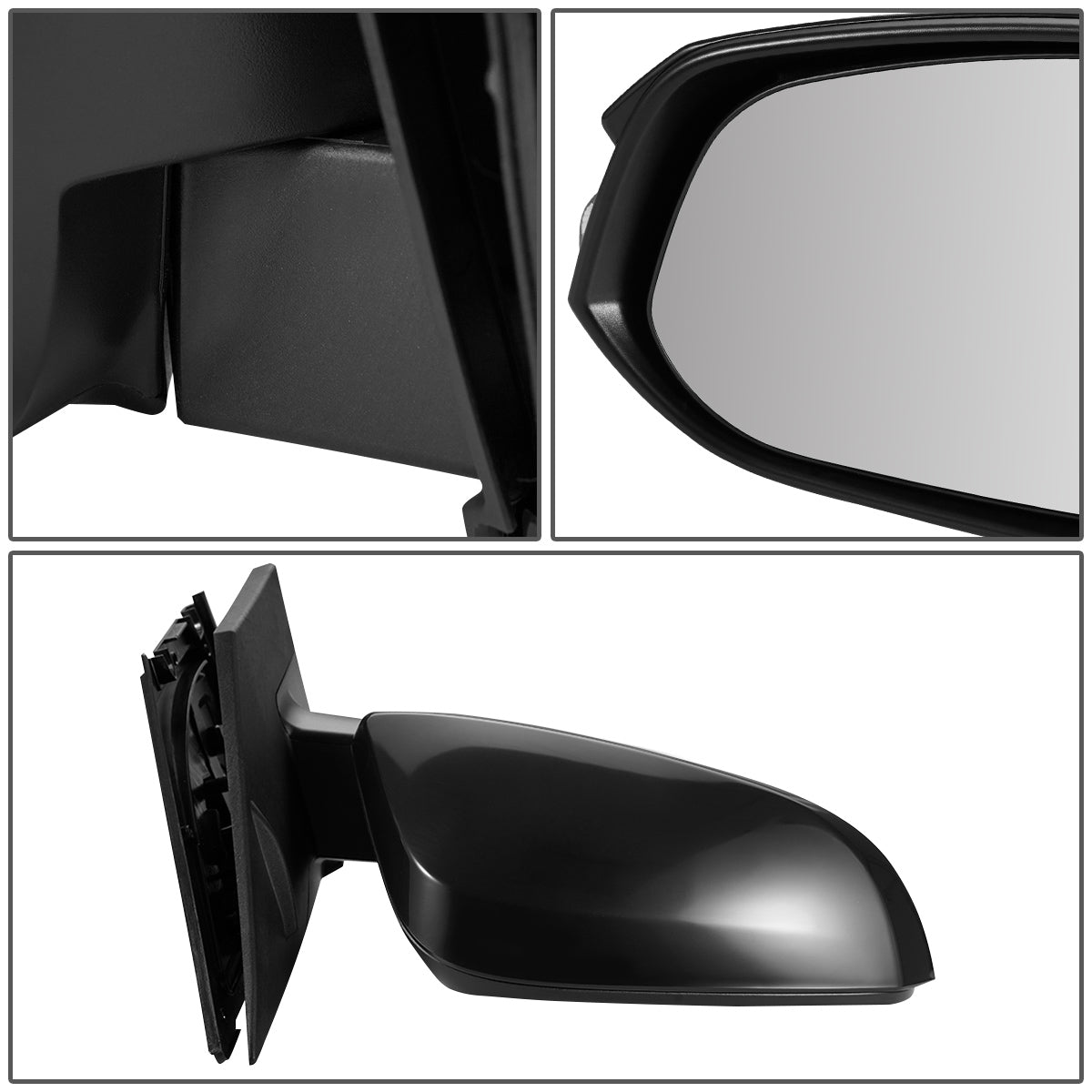 RETROVISOR MIRROR - OEM - 13-15 TOYOTA RAV4 - POWERED - HEATED - W/ SIGNAL LIGHT - FOLDING - RIGHT - BLACK MATERIAL