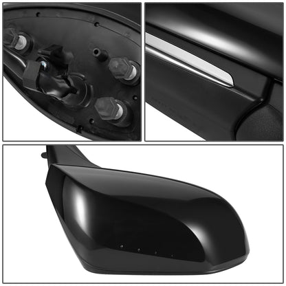 RETROVISOR MIRROR - OEM - 18-20 TOYOTA CAMRY - POWERED - HEATED - W/ SIGNAL LIGHT - W/ BSD - FOLDING - RIGHT - BLACK MATERIAL
